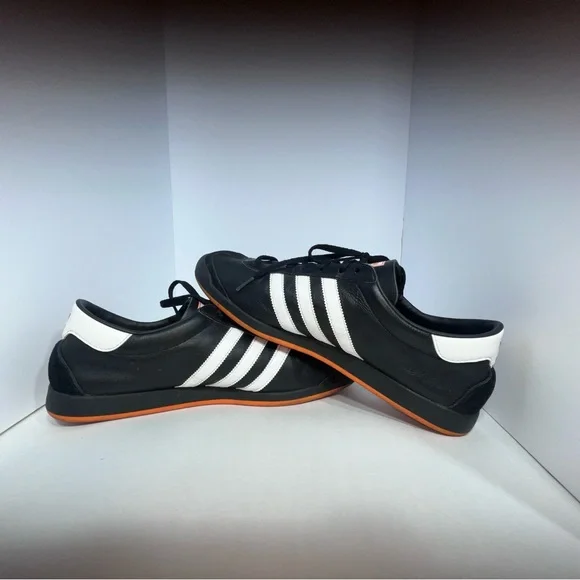 Adidas Rare Men's Black and White “The Sneekers” with Orange Sole - Picture 2 of 5